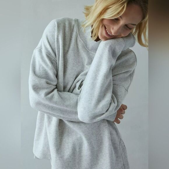 NWT Out From Under grey Mock Neck fleeced Pullover Sweatshirt size xs - Picture 3 of 9